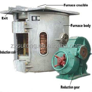 750kg Fréquence intermédiaire en aluminium plaque de four à induction de fusion - Product Image 1