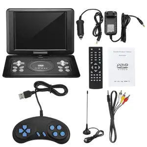 18.8" Portable Home Car Mini DVD Player H-I+270 Rotate LCD Screen TV EVD USB+Gamepad Drop Ship 16:9 LCD Screen 800x600 Resolution