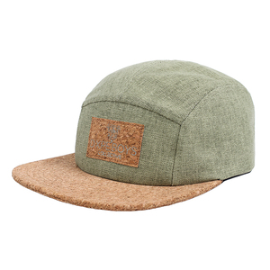 Chapeaux personnalisés en bois de chanvre à 5 panneaux Camp - Product Image 2