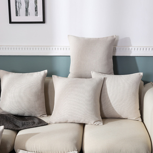 Buti vuông trắng Polyester đồng bằng Bông Vải Lanh tùy chỉnh in trống thăng hoa đệm thêu lá chấm khách sạn - Product Image 3