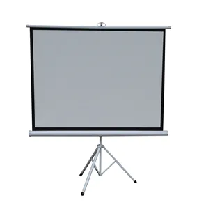 Telon 1:1 70''/84''/96'' matte white tripod screen,projector screen of office equipments with good quality