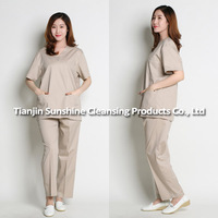 Uniforme chirurgical de médecin d'infirmières en nylon de matériel fin