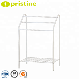 Modern Cast Iron <b>Towel</b> <b>Rack</b> Stand with Heater Pristine BC15SB Powder Coated Household <b>Storage</b> Furniture for Bathroom - Product Image 1