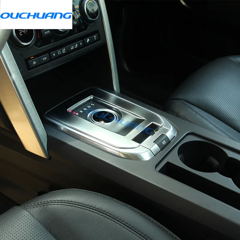 ABS cromo accesorios del Interior del coche para Land Rover Discovery deporte coche consola Central Panel recorte cubierta