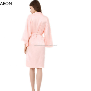 Chinois Satin Kimono Robe De Mariée Soie Douche Robe Pour la Mariée et De Demoiselle D'honneur De Noce - Product Image 6