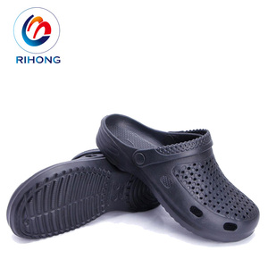 Latest Arrival Custom logo Low Price Anti-slip <strong>Men</strong> Black Eva Plastic Kitchen Chef Shoes <strong>Clogs</strong> - Product Image 2
