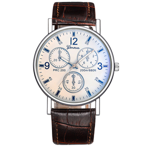 <span class=keywords><strong>Orologio</strong></span> da polso da uomo di lusso da <span class=keywords><strong>donna</strong></span> <span class=keywords><strong>orologio</strong></span> sportivo al quarzo chiaro <span class=keywords><strong>blu</strong></span> in pelle - Product Image 6