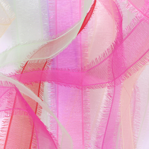 Venta al por mayor de Corea Sari de Organza de seda Chiffon borla cinta - Product Image 5