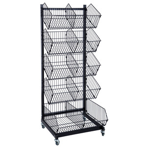 Présentoir de pain en fil, équipement de supermarché, présentoir à mailles, cage - Product Image 2