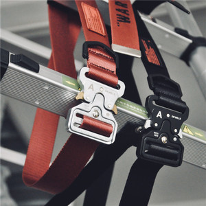 Cinturón táctico de nailon con logotipo personalizado de <span class=keywords><strong>Gina</strong></span>, rojo con metal de liberación rápida para cinturones de tela con hebilla, producto - Product Image 1