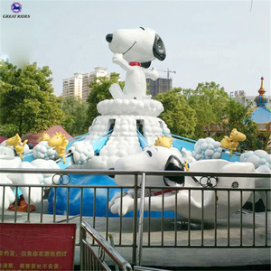 Phong cách mới vui chơi giải trí công viên thu hút snoopy chủ đề tự điều khiển máy bay rides cho trẻ em - Product Image 4