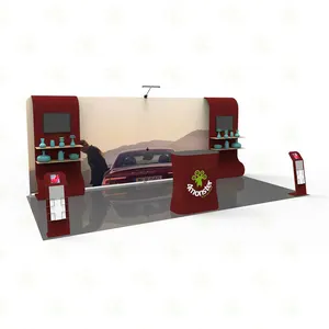Booth Design And Fabrication Aluminum 3x6 Stall Trade Show Display Exhibition Booth Design And Fabrication
