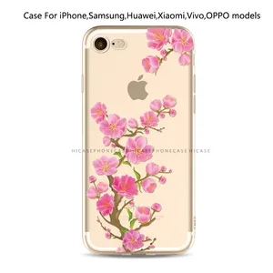 Aksesori Ponsel TPU Lembut Motif Bunga Jernih untuk Xiaomi Redmi Note 3 Casing Ponsel Penutup Rumah Ponsel