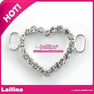 Wholesale 2020 Fashion Swimwear <strong>Thong</strong> Underwear Accessories Safe Heart Shape clear <strong>Diamant</strong> Crystal Rhinestone Bikini Connector - Product Image 2