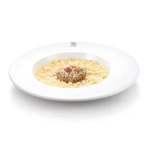Factory Wholesale STOCK Italy Restaurant White Deep Melamine Pasta Plate