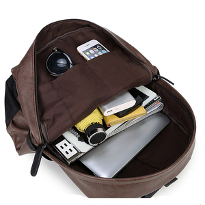 Brand <strong>Brown</strong> Soft Fashion Fancy Computer Mens Designer PU Waterproof High Quality <strong>Backpack</strong> Oem - Product Image 3