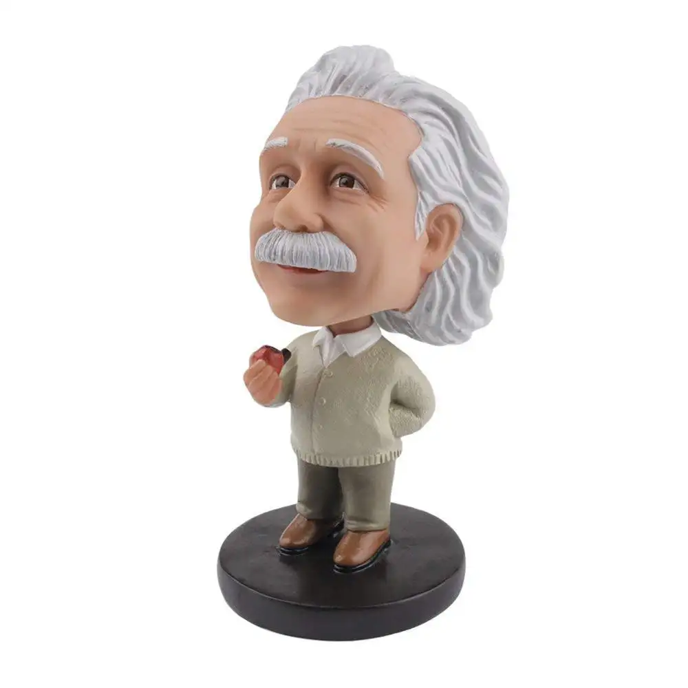 Einstein Custom Polyresin Albert Einstein Dashboard Bobble Head Marvel Doll Toy Car Bobblehead