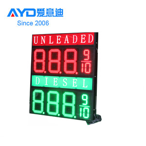 Horloge LED à affichage de l'heure et du prix pour station-service, double face, 18 pouces, 7 segments, électronique, avec Wi-Fi, compatible cartes de crédit - Product Image 2