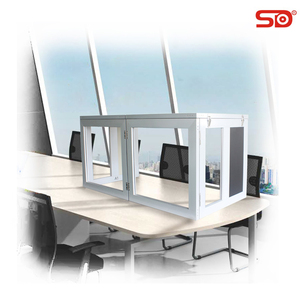 Cabina de traducción de escritorio para 2 personas, SIBS01, SINGDEN, a prueba de sonido, SIB-S01R, cabina duradera - Product Image 2