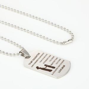 Ricorda sempre le piastrine di mia figlia dalla collana ispiratrice della mamma - Product Image 3