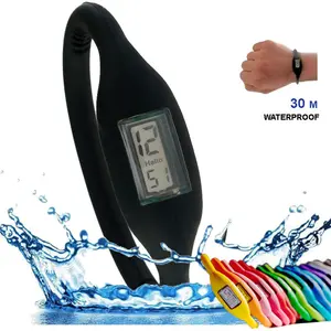 Часы наручные Ion спортивные для мужчин и женщин, модные водонепроницаемые (3 атм) с отрицательным силиконовым желеобразным резиновым покрытием