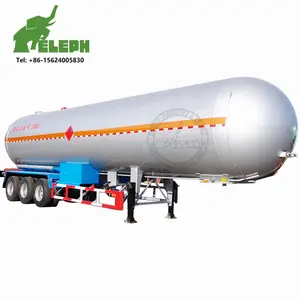 Größe Optional Propan Butan Transport Lkw Semi Tank Anhänger LPG Gas Tank für Simbabwe