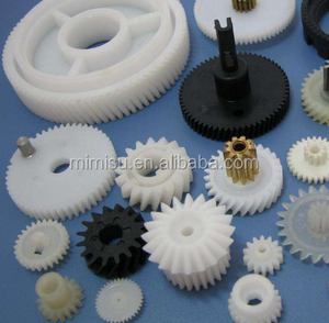 Plastic worm gear miniature spur gear set