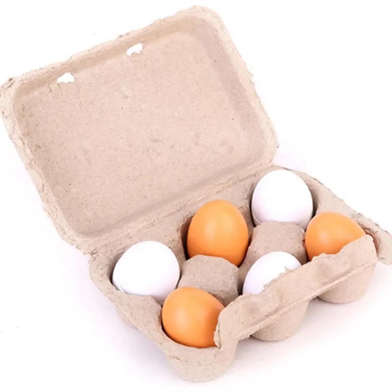 6 шт./упаковка, деревянные игрушечные яйца