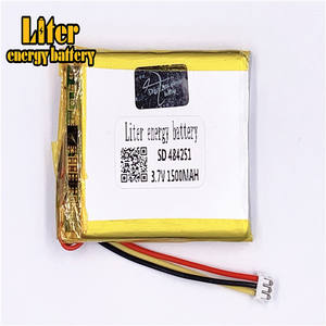 Connector 1,5-<span class=keywords><strong>3</strong></span> p <span class=keywords><strong>3</strong></span>,7 V 484251 1500 mAh rechargeable LiPo battery solar Li ion polymer lithium battery with PCM - Product Image 2