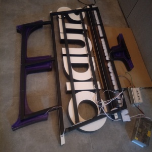 Pre Mounted <strong>Wire</strong> Connection Raceway Channel Letter <strong>Sign</strong> Front or Back Lit <strong>Sign</strong> - Product Image 3
