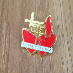 <span class=keywords><strong>Pizza</strong></span> de encargo placa de metal pin para ropa - Product Image 1