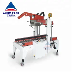 Factory Price High Quality Grade Automatic Flap Folding Box Carton Case Sealing Top And Bottom Tapping Machine