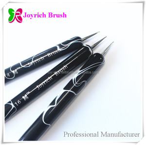 Mango <span class=keywords><strong>de</strong></span> acrílico negro con blanco sombra estilo francés kolinsky <span class=keywords><strong>cepillo</strong></span> <span class=keywords><strong>de</strong></span> <span class=keywords><strong>uñas</strong></span> - Product Image 3