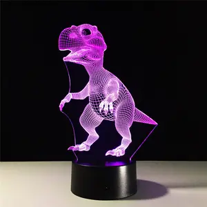 Cáp USB Hoặc Pin AAA Đế Đèn 3D Cho Đèn Ngủ LED Công Tắc Cảm Ứng Màu Sắc Gradient Đèn Bàn Acrylic