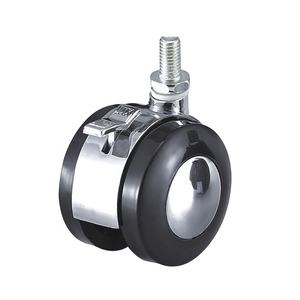 <span class=keywords><strong>40mm</strong></span> Zinc Alloy <span class=keywords><strong>Furniture</strong></span> <span class=keywords><strong>Caster</strong></span> Wheels with Brake 50mm Chrome Chair Rodízios para o Quarto para a Escola Hospital Sala de estar Hotel - Product Image 2