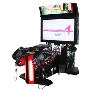 Máquina de videojuegos Arcade de la casa de los muertos, juego de pistola para parque de atracciones, centro de juegos en venta, 4 disparos