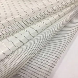 190T 210T 100% Poliester Taffeta Dua Nada Pinstripe Dobby Jacquard Kain Lapisan untuk Kaus dan Dekorasi