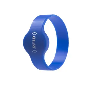 Pulseira de silicone personalizada is14443a nfc, bracelete de alta qualidade rfid