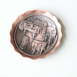 Praha Ceska Republika पर्यटन स्मारिका स्मारिका धातु की थाली - Product Image 3