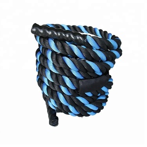 Cuerda de Combate Gofit Negra 100% Poliéster Dacron Trenzada, Duradera y Ecológica, de 1.5 pulgadas x 30 pies, Integrada para Entrenamiento en Gimnasio, con Logotipo Personalizado - Product Image 3