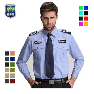 Layanan OEM Ripstop kemeja lengan pendek seragam keamanan penjaga seragam untuk pria mengunjungi seragam untuk pria dan wanita kostum Logo
