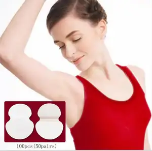 Sweat pad packs underarm deodorants stickers summer armpit sweat pads absorbing perspiration patch pads