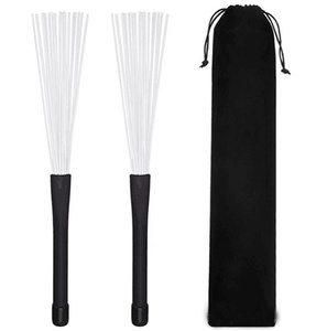 Professionnel coloré batterie bâtons de tambour de jazz <span class=keywords><strong>brosse</strong></span> nylon télescopique tambour <span class=keywords><strong>brosse</strong></span> - Product Image 1