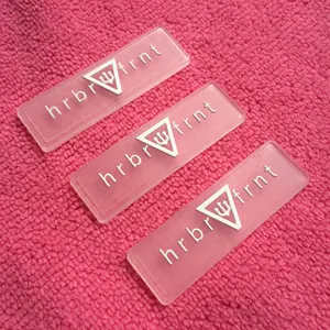 Promotional Embossed logo <strong>Transparent</strong> <strong>Label</strong>,clear Silicone Rubber <strong>Label</strong> - Product Image 1