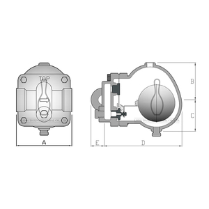Taiwan Brand Cast Iron Ball Float air Trap <strong>Valve</strong> Manufacturer