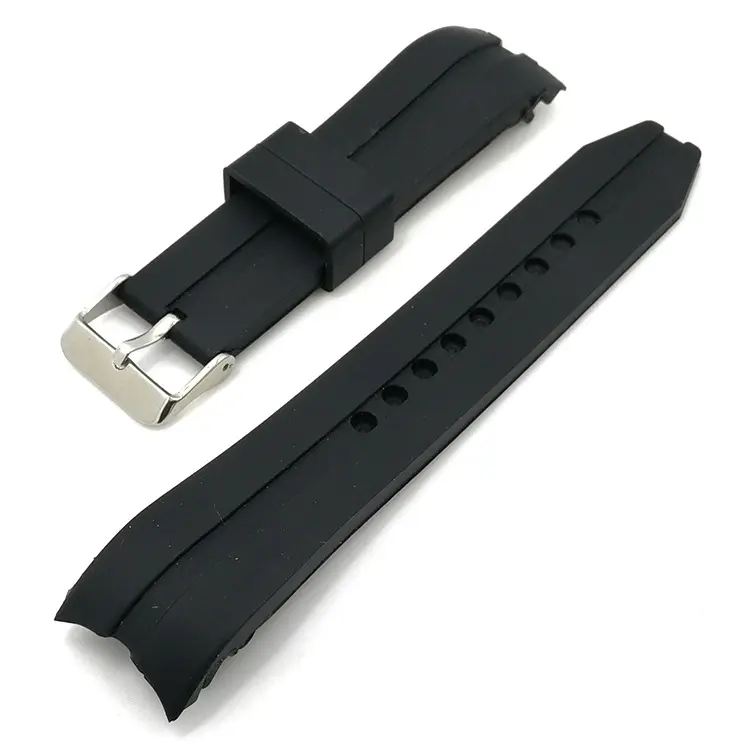 22ミリメートルBlack New SiliconeバンドSilicone Waterproof Rubber Pu Watch Bandメンズシリコーンの腕時計ストラップ