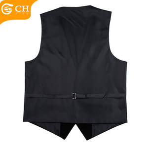 Polyester Velvet <strong>Black</strong> <strong>Vest</strong> Men - Product Image 2