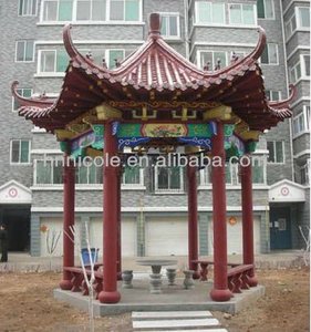 Zeer Traditionele Rode Kleur Geglazuurde Chinese Keramische Dakpannen Aanpasbaar