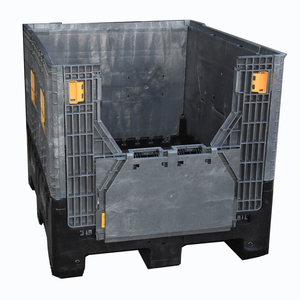 1200*1000*975 foldable rigid storage pallet container/low price euro plastic container