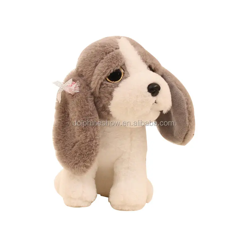 Custom LOGO Adorable Plush Basset Hound Dog Toys Stuffed Animal plush dog Toy